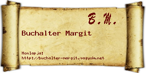 Buchalter Margit névjegykártya